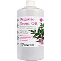 PINK SUN Aceite de Neem Puro Orgánico 250ml Virgen Prensado en Frío Sin Refinar 100% Pure Neem Oil Cold Pressed